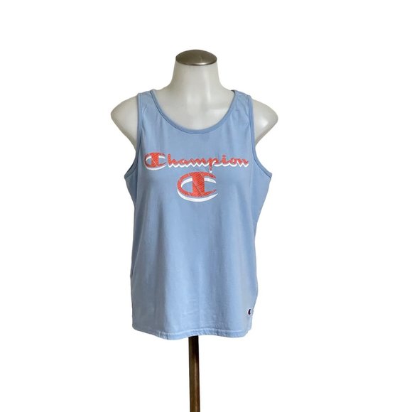 Champions.Tank top athletic lo women blue color size M - Picture 2 of 10